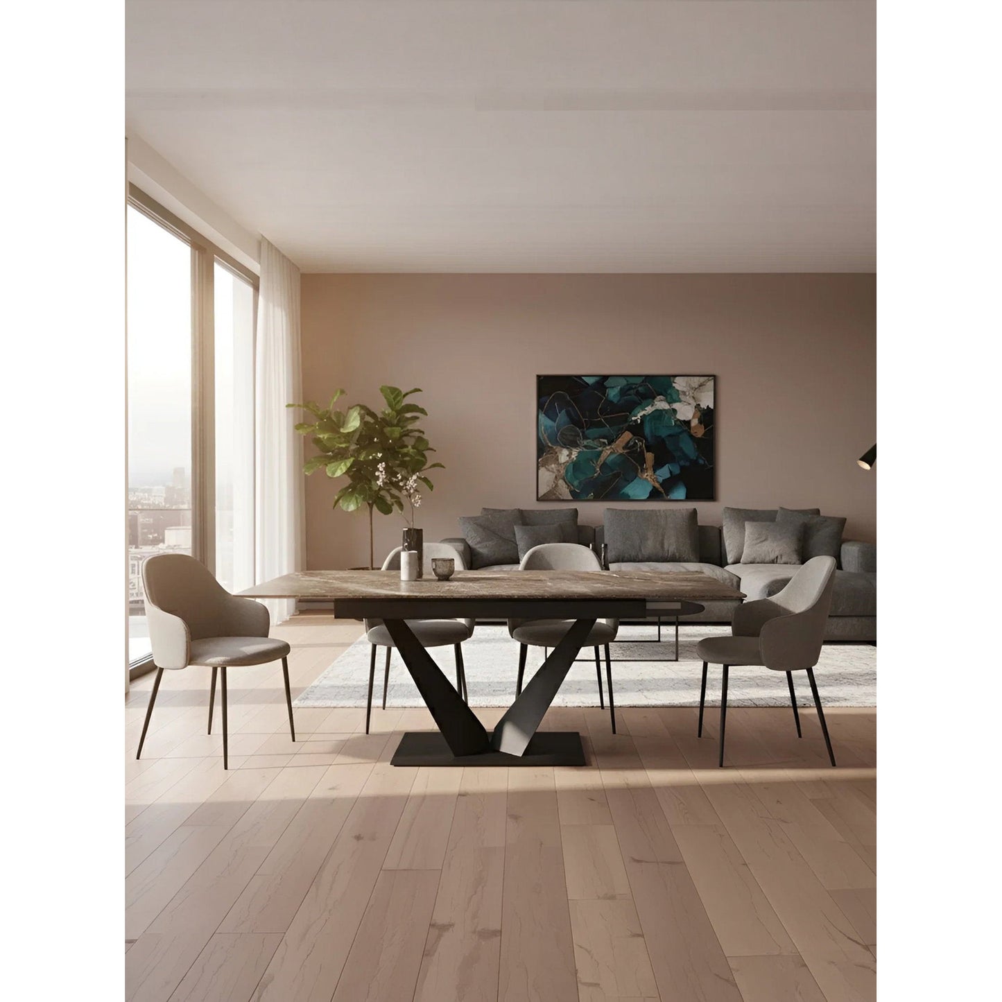 Τραπέζι Manitoba Επεκτεινόμενο 160x90x75