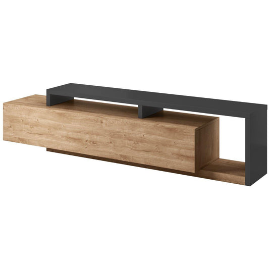 Έπιπλο Τηλεόρασης Bron Φυσικό - Ανθρακί 219x45x52