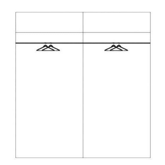 Ντουλάπα Rimino Συρόμενη 183x60x202