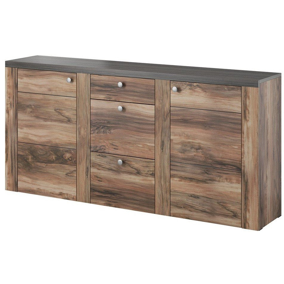 Μπουφές Lark 25 Φυσικό Σκούρο 176x37x85
