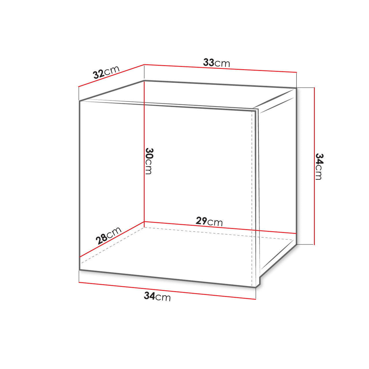 Κρεμαστό Ντουλάπι Calabrini Mini Φυσικό 34x32x34