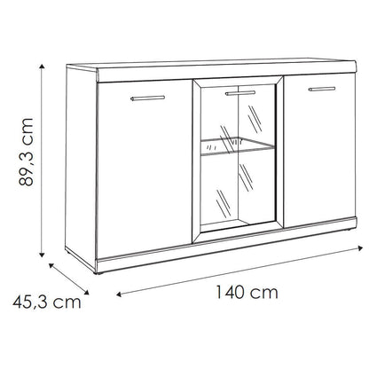 Μπουφές Lincoln 3D 140x45x89.3