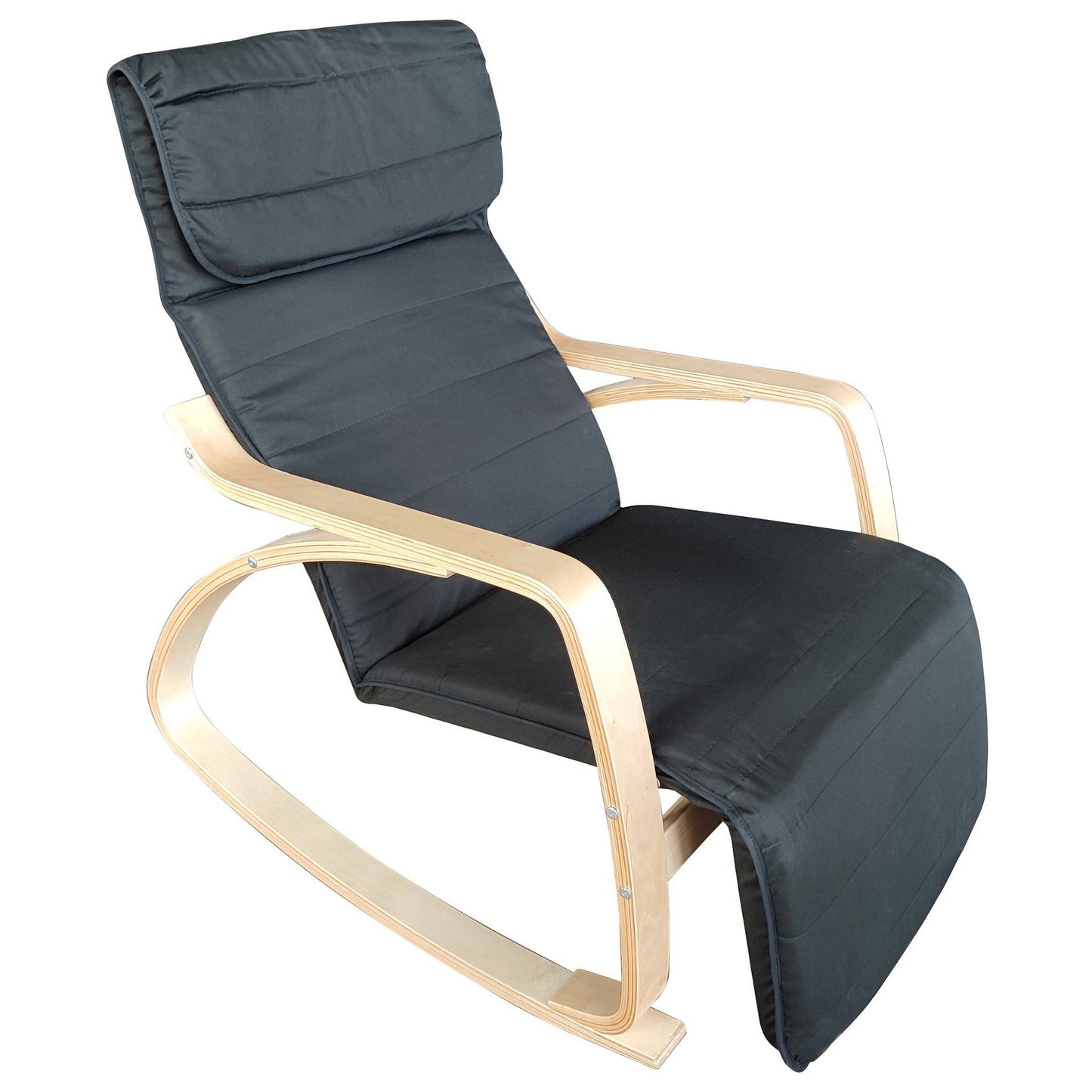 Rocking Armchair Roy Black 67x108x90