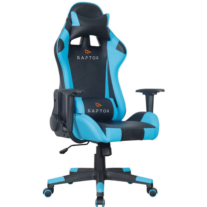 Καρέκλα Gaming Raptor Alyx Μπλε Ανοιχτό 51x48εκ