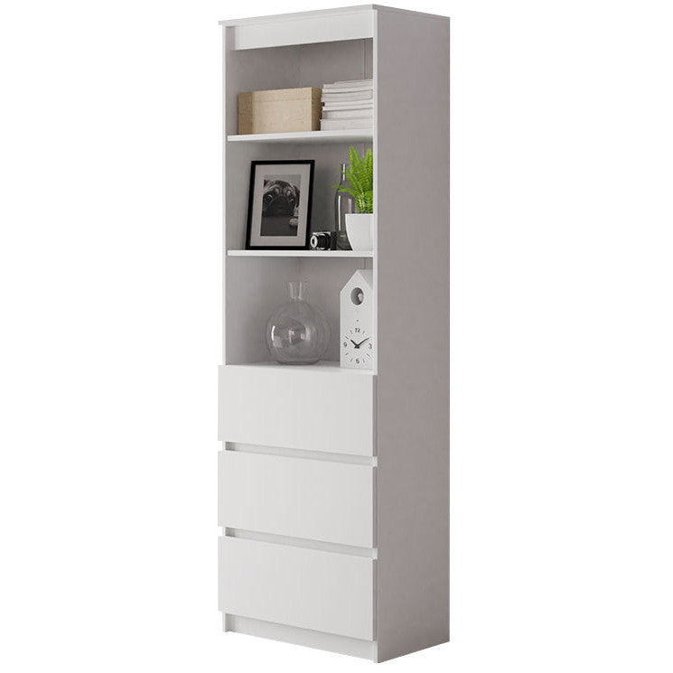 Βιβλιοθήκη Rack 3D Λευκό 60x35x180