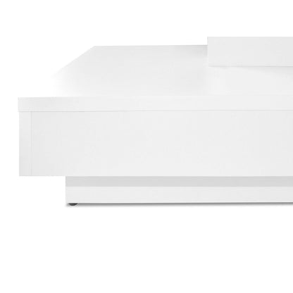 Τραπεζάκι Σαλονιού Nenani Λευκό 70x70x34