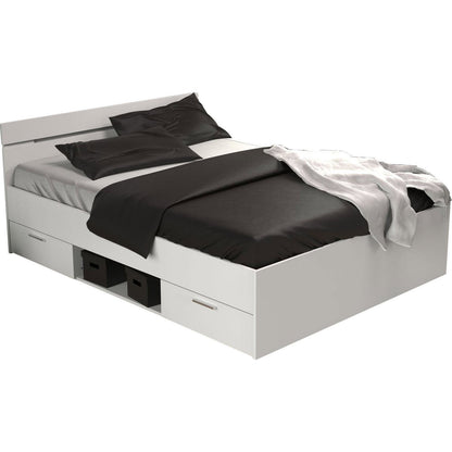 Bed Ohio White 144.5x204x74