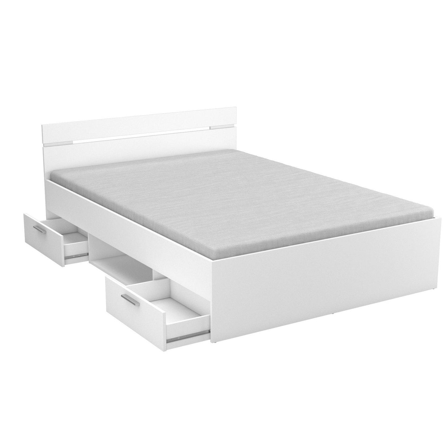 Bed Ohio White 144.5x204x74