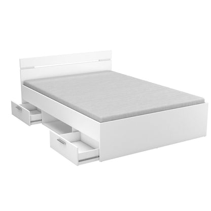 Bed Ohio White 144.5x204x74