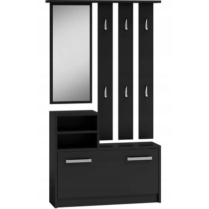 Έπιπλο Υποδοχής Kolom Μαύρο 85x24x180