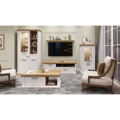 Tahoma Coffee Table White 110x61x40