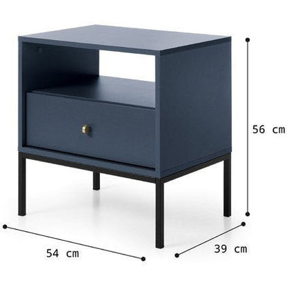 Βοηθητικό Τραπεζάκι Triplo Μπλε 53.6x39x56.2