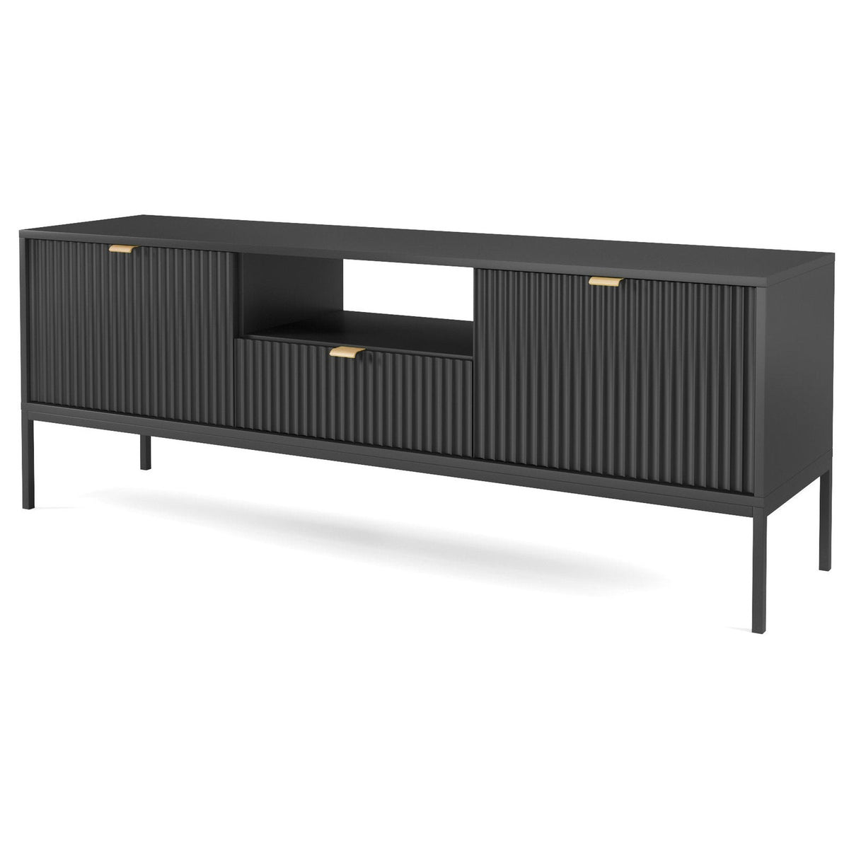 Palermo TV Stand Black 154x39x56