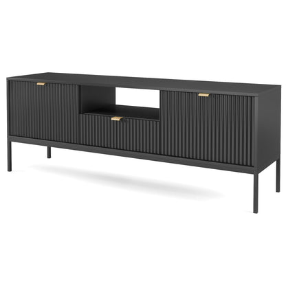 Palermo TV Stand Black 154x39x56