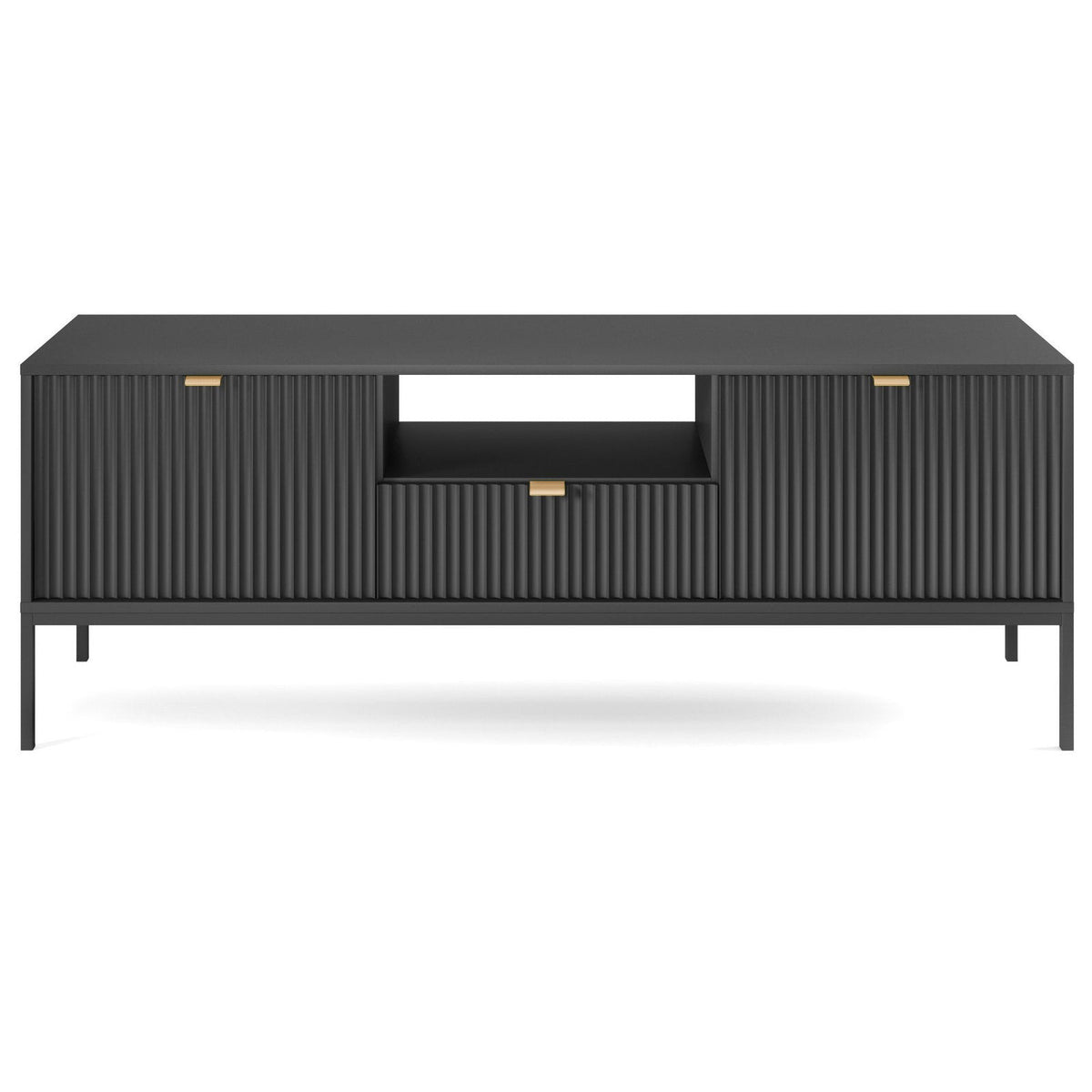 Palermo TV Stand Black 154x39x56