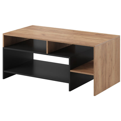 Τραπεζάκι Σαλονιού Oak Ανθρακί - Φυσικό 120x60x53