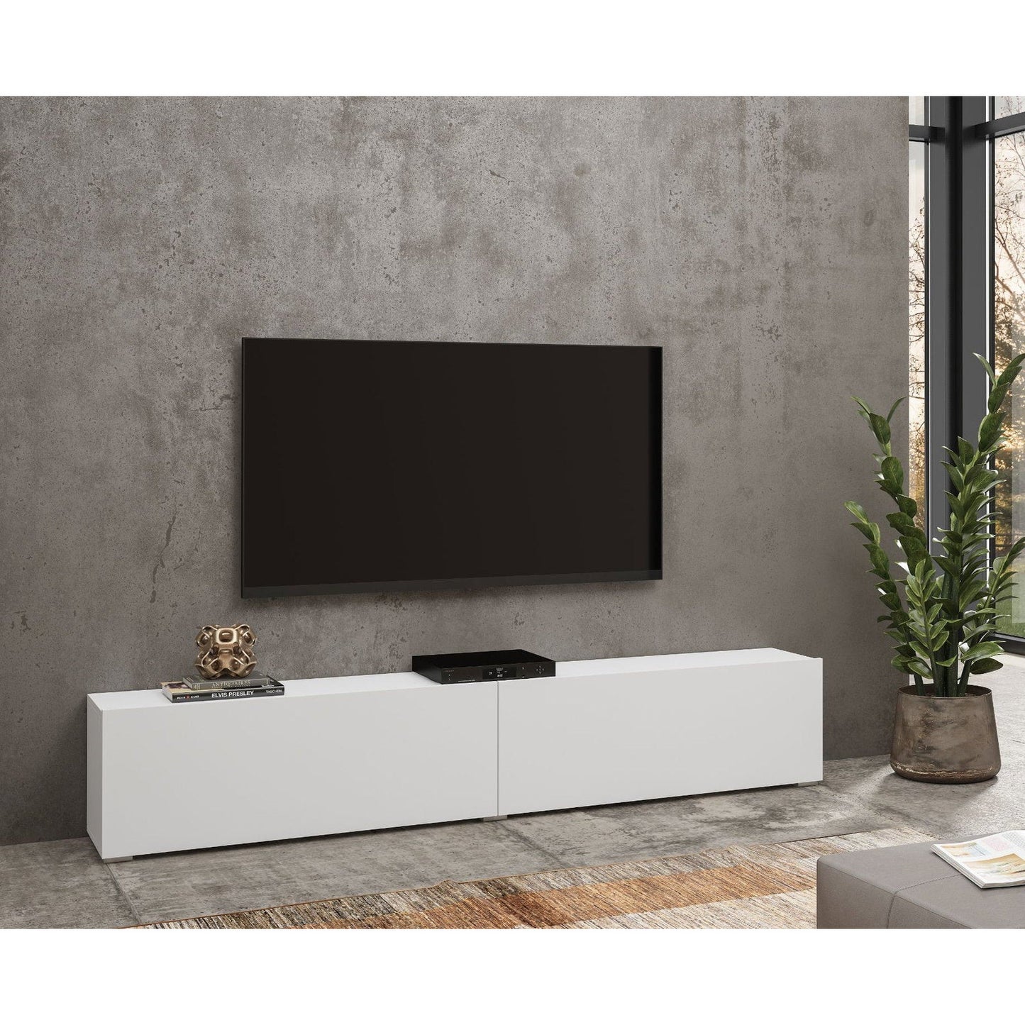 Έπιπλο Τηλεόρασης Fairy Λευκό 180x35x30