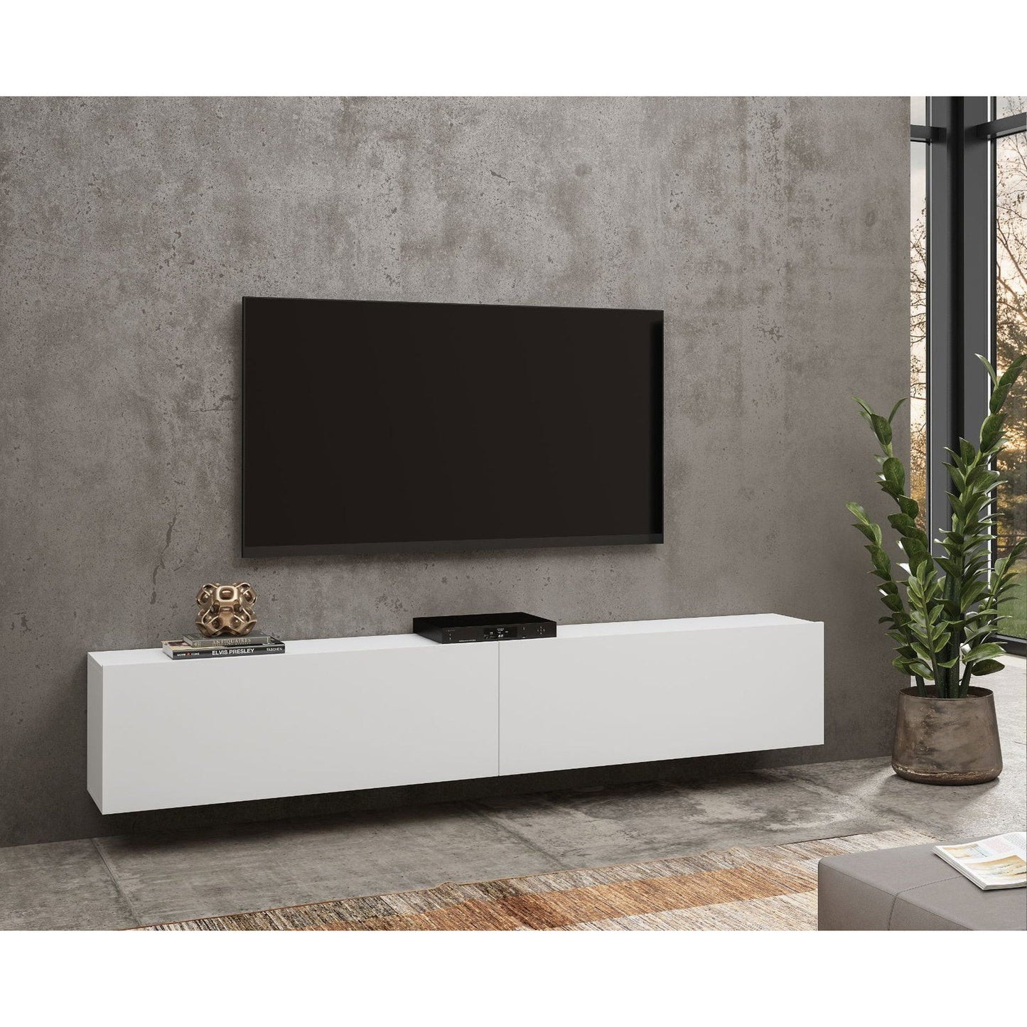 Έπιπλο Τηλεόρασης Fairy Λευκό 180x35x30