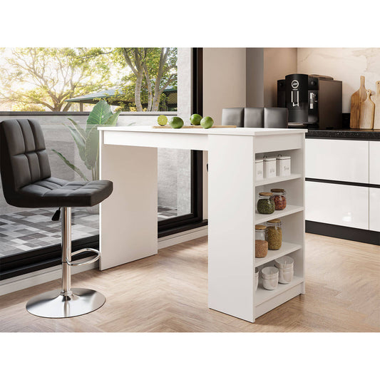 Zotino Bar Table White 115x50x102