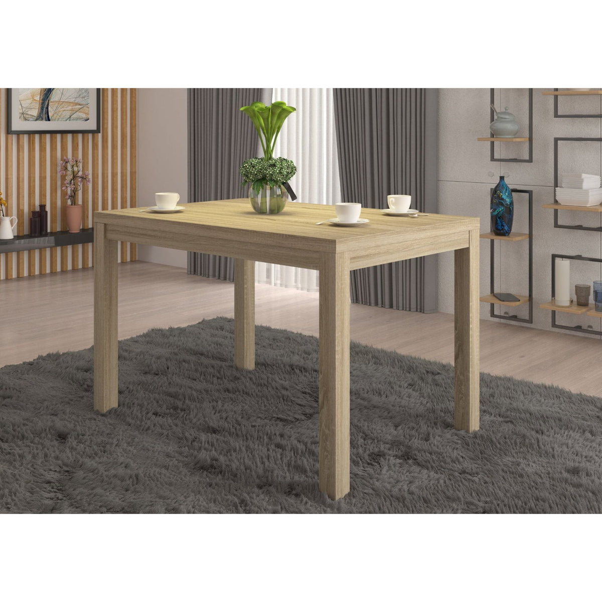 Τραπέζι Laitan Φυσικό 120x80x77