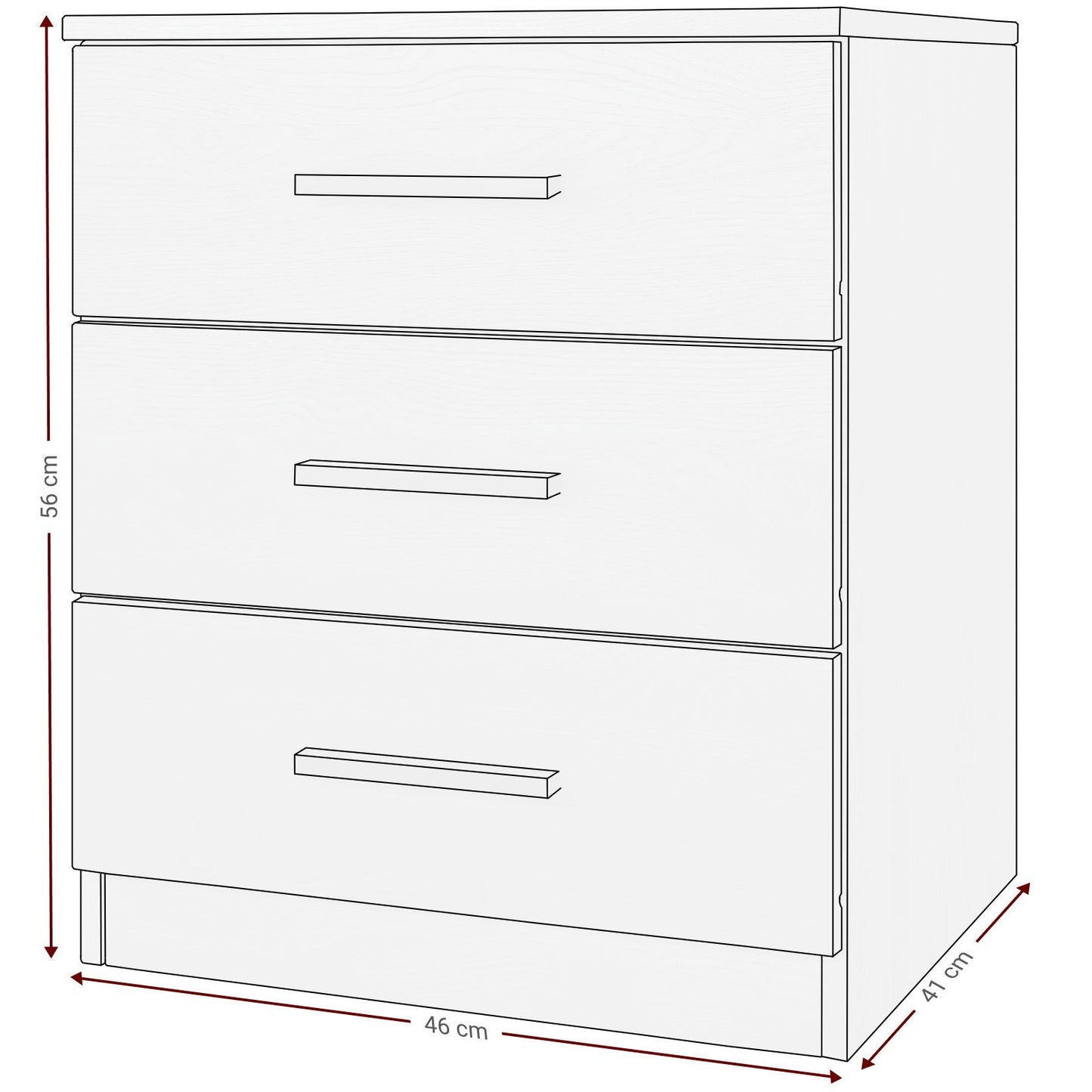 Κομοδίνο Kappa Carbon 46x41x56