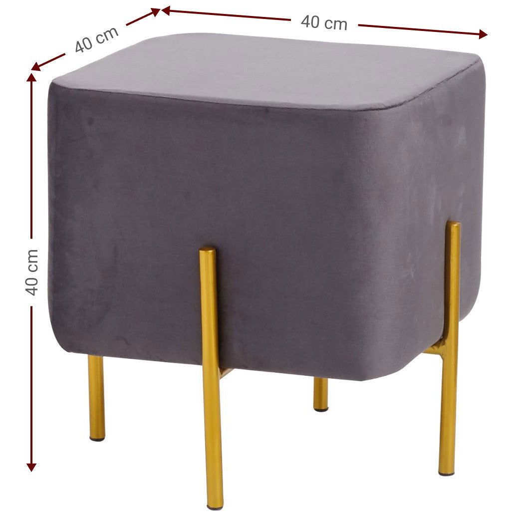 Cubic Stool Grey 40x40x40