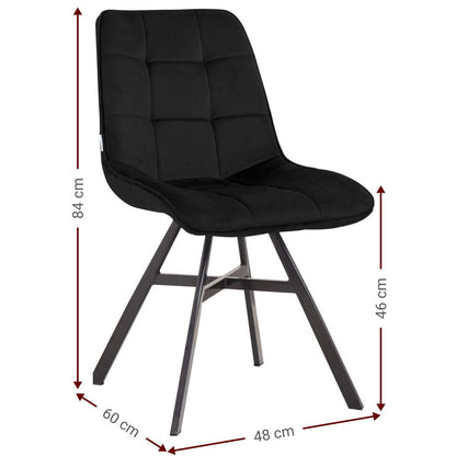 Καρέκλα Gina Γαλάζιο 48x60x84