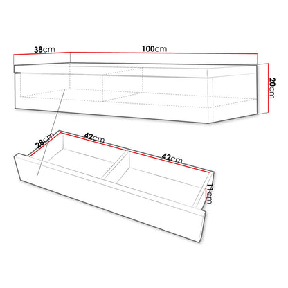 Τουαλέτα Navene Λευκό 100x38x20