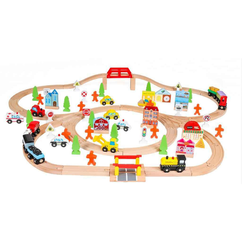 Children's Railway with Train Joyland Intersection 36.6x13.4x30