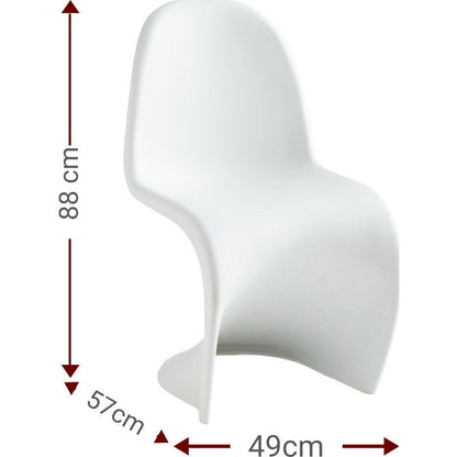 Καρέκλα Maggy Λευκό 49x57x88