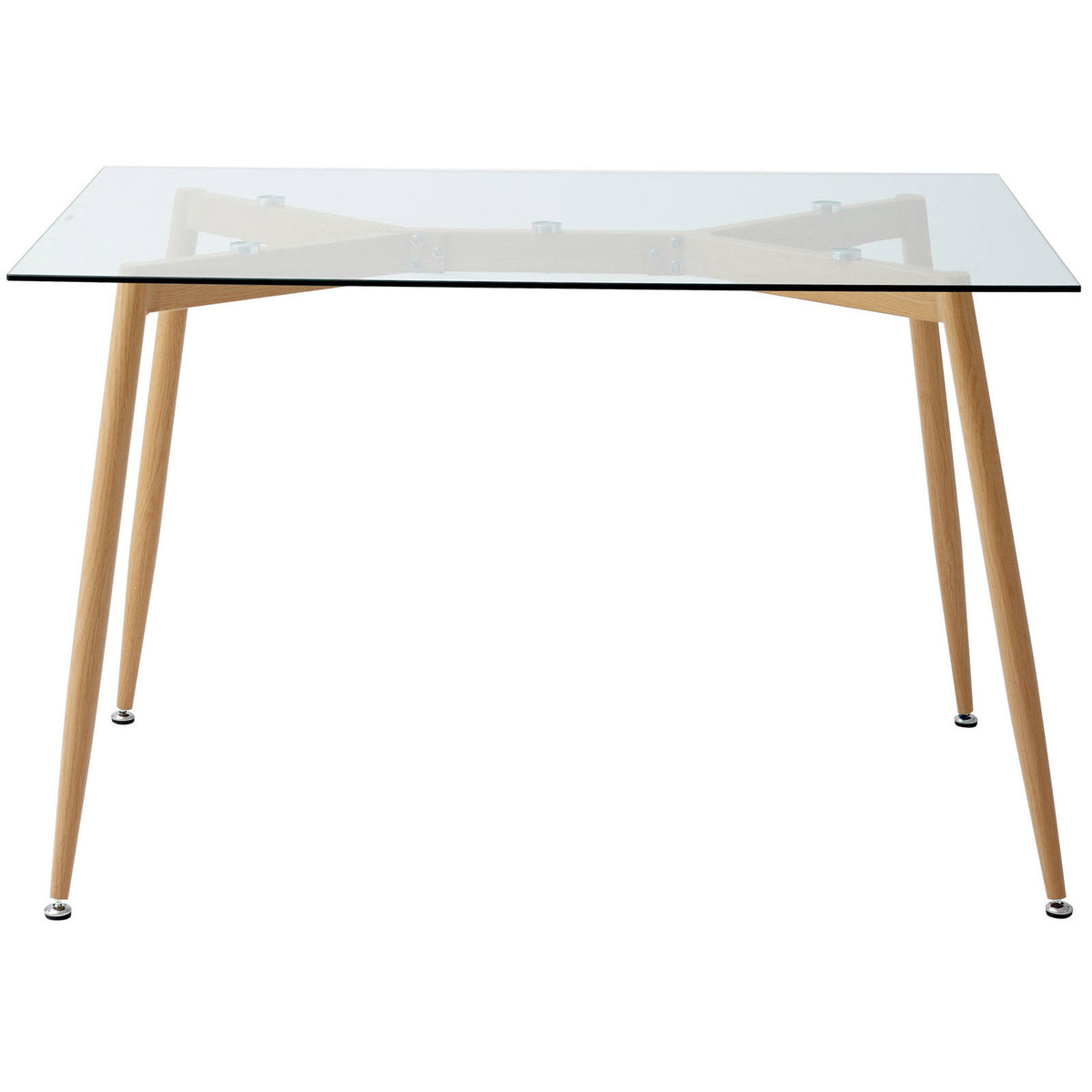 Τραπέζι Fiorino Glass 120x80x75