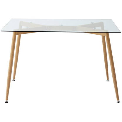 Τραπέζι Fiorino Glass 120x80x75