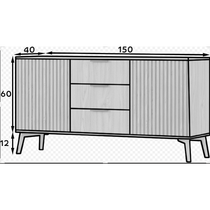Μπουφές Natsi 150x40x72