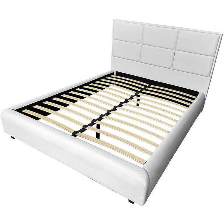 Upholstered Bed Karen Light Grey 183x220x122