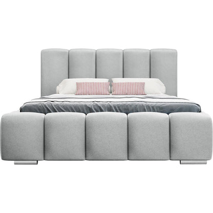 Wizko Upholstered Bed Gray 180x222x112