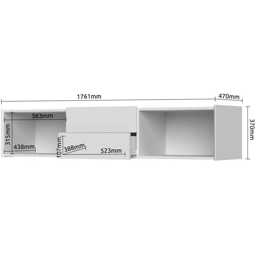 Κρεμαστό Έπιπλο Τηλεόρασης Spike Plus 176x47x37