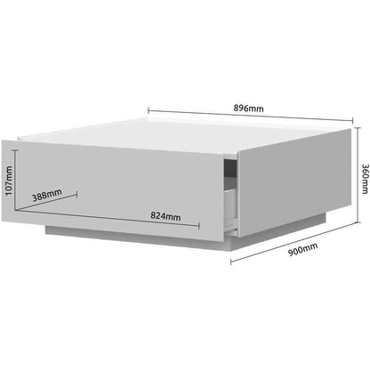 Τραπεζάκι Σαλονιού Spike 90x90x36