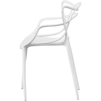 Chair Abstract White 46x44.5x83
