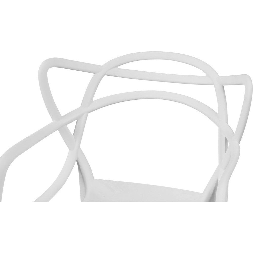 Chair Abstract White 46x44.5x83