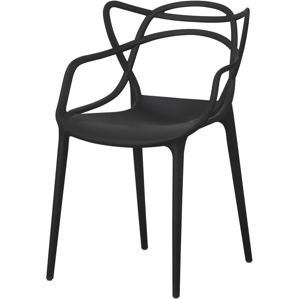 Chair Abstract Black 46x44.5x83