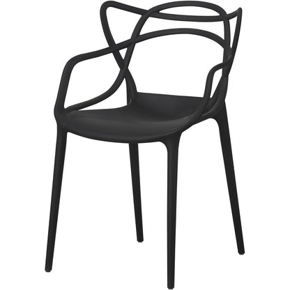 Chair Abstract Black 46x44.5x83