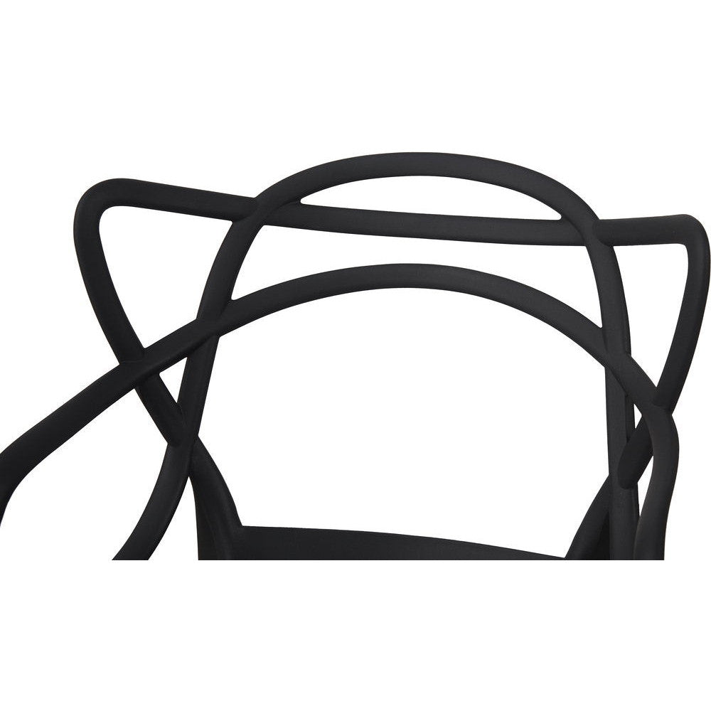 Chair Abstract Black 46x44.5x83