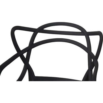 Chair Abstract Black 46x44.5x83