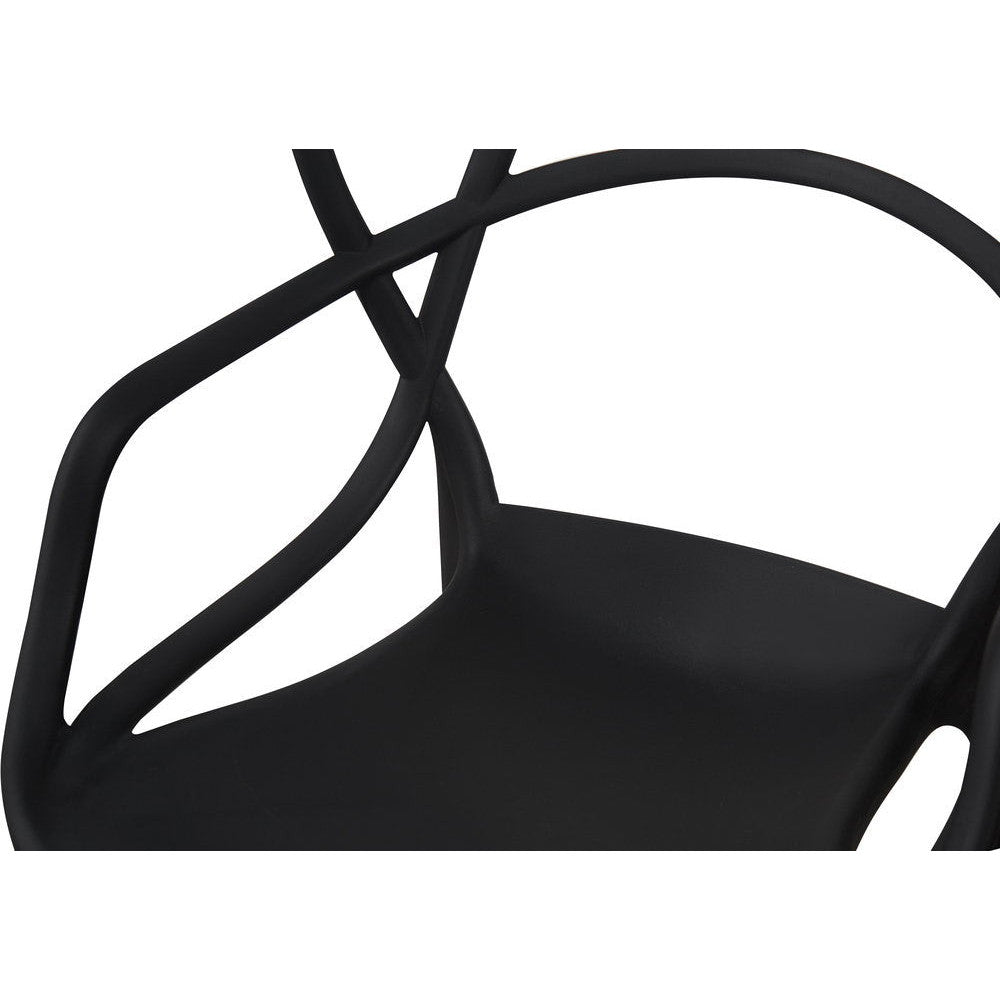 Chair Abstract Black 46x44.5x83