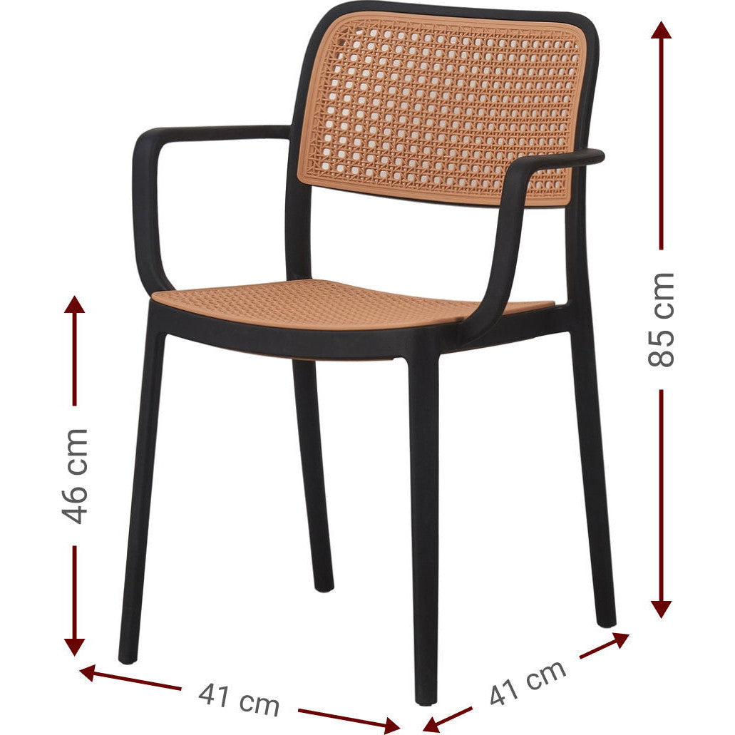 Πολυθρόνα Zoel Μαύρο 41x43x80.5