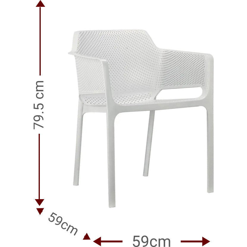 Πολυθρόνα Randy Λευκό 59x59x79.5
