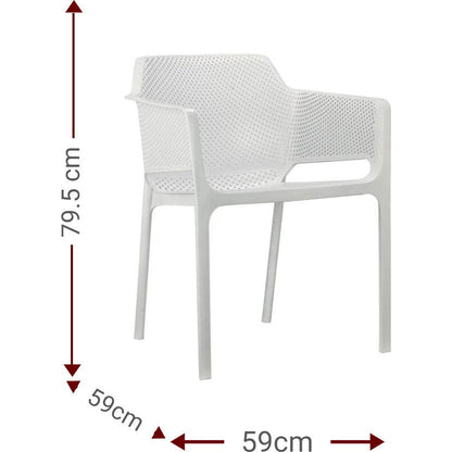Πολυθρόνα Randy Λευκό 59x59x79.5