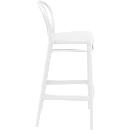 Σκαμπό Μπαρ Charlotte Λευκό 40x51x106