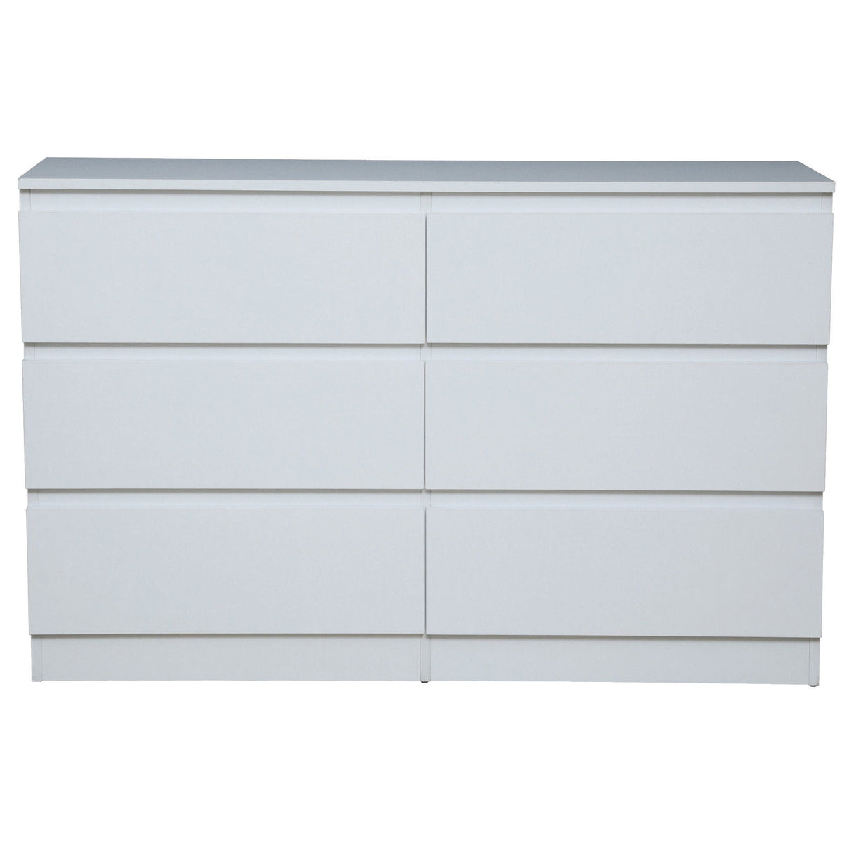 Συρταριέρα Juniper 6S Λευκό 138x40x77