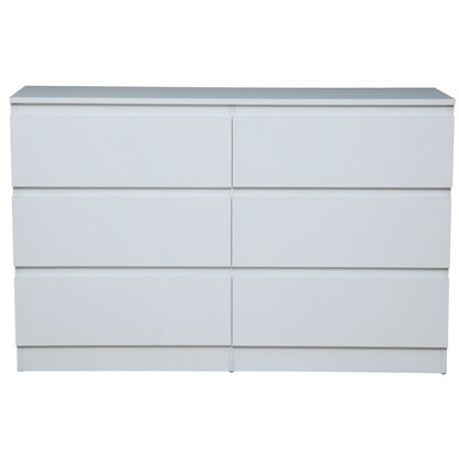 Συρταριέρα Juniper 6S Λευκό 138x40x77